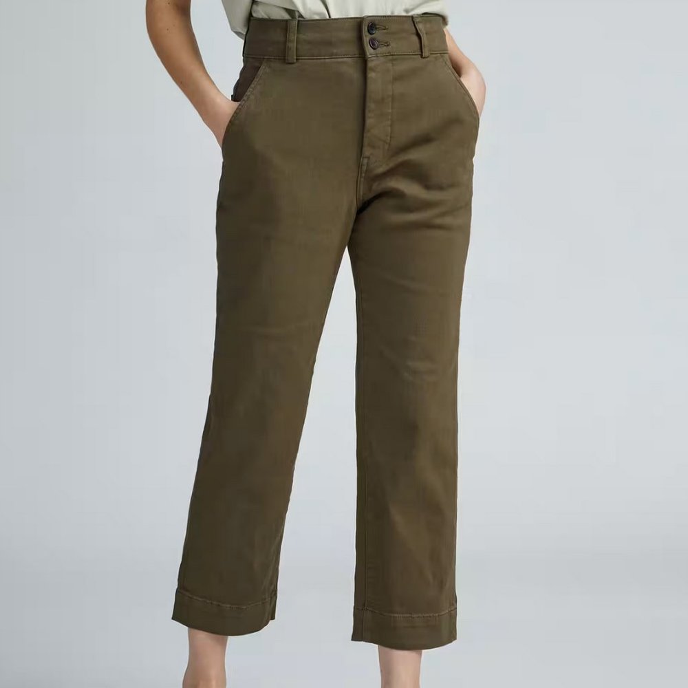 BNWOT Everlane Organic Straight-Leg Pant - Beech (Size 14)